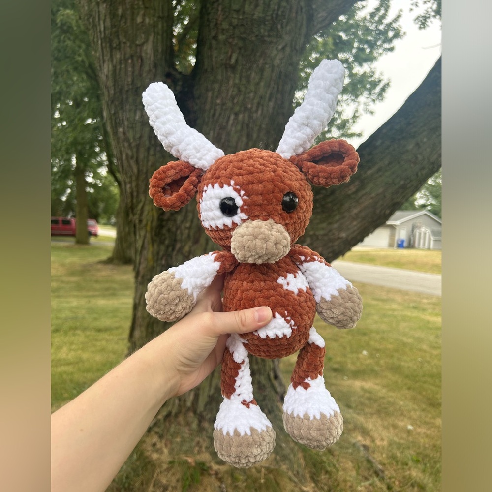 Crochet Longhorn Cow